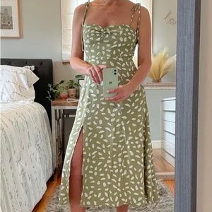 Lulu’s Sage Wedding Guest Dress